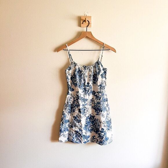 Reformation Violaine Linen Dress in Olympia Size 2 - Picture 4 of 9